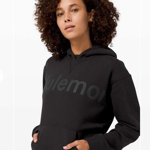 Lululemon All Yours Hoodie *Graphic Black Sz 8